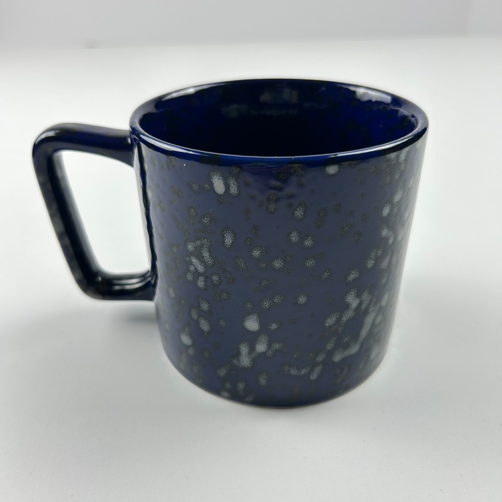 Starbucks 2020 Fall Cobalt Blue Metallic Speckled Ceramic Coffee Mug Thailand